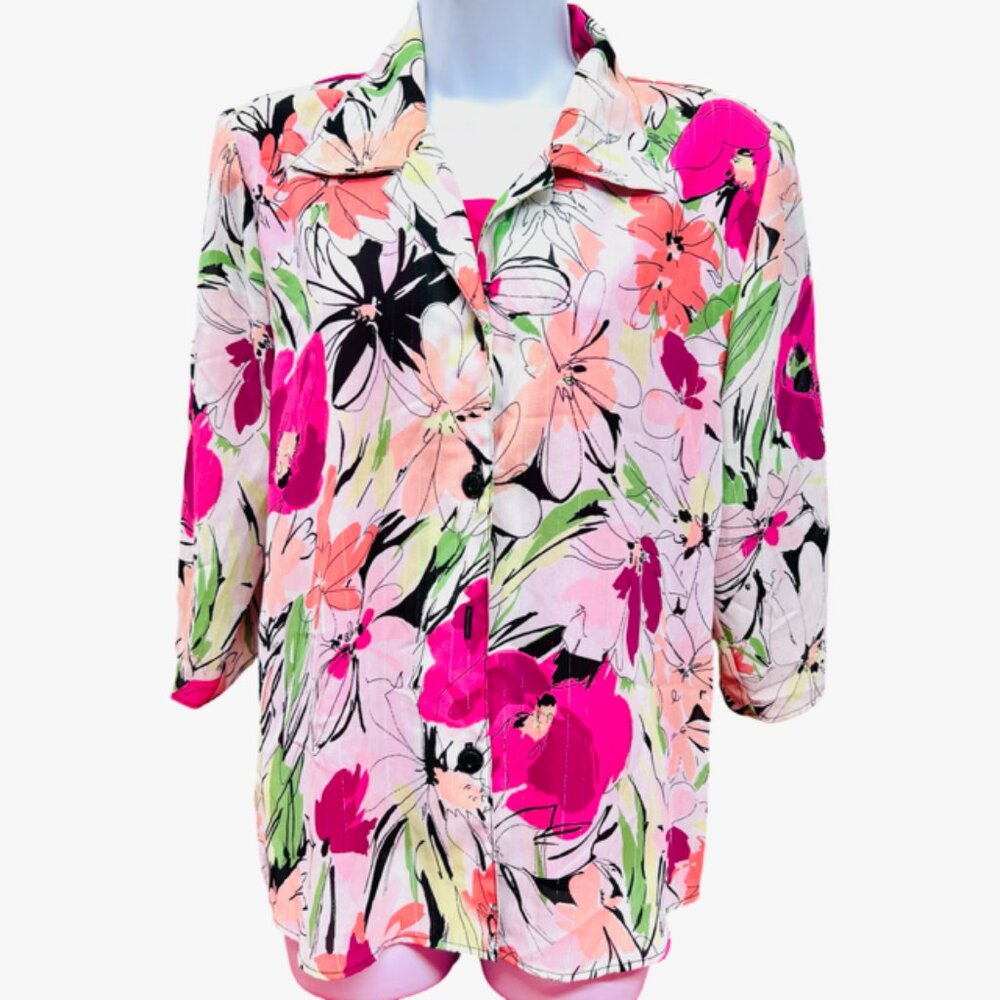 4 Blouses Size X 1X: Gloria Lance-Notation-Maggie Barn-MIXIT Long Sleeve(#56 - Picture 13 of 13